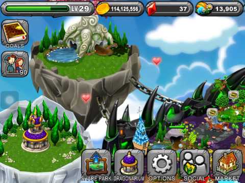 Dragonvale: Really good breeding combination to get really rare dragons!