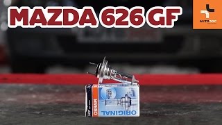 Como substituir Lâmpada para farol principal MAZDA 626 V (GF) - vídeo guia