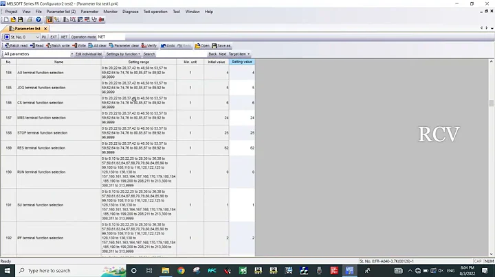 How to take melsec #VFD backup and restore using FR #CONFIGURATOR