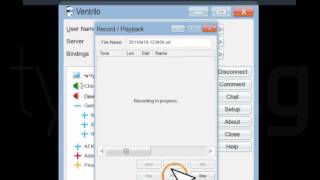 Tutorial: Record Conversations in Ventrilo
