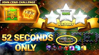52 SECONDS ONLY 😎 John Cena Challenge coc - Fastest 3 star - Clash of Clans screenshot 3