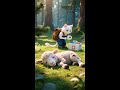 🐱❤️🐑 बिल्ली और मेमने की सबसे प्यारी दोस्ती | Emotional Cartoon Story#viral #hindi #ai #cartoon