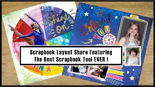 Scrapbook Layout Share: SHINE ON | Vicki Boutin Color Study | The Best Secret Scrapbook Tool EVER