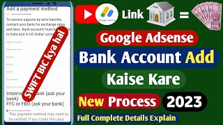 how to link bank account to youtube 2023 | adsense me bank account kaise add kare 2023