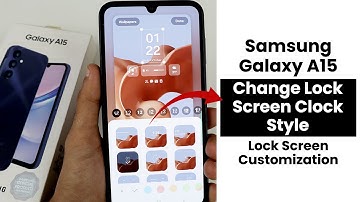Change Lock Screen Clock Style In Samsung A15 | Lock Screen Customization
