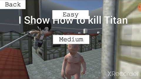 [AOTTG Android]How to kill Titan Easy Way Game Link at Description