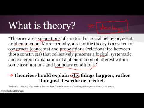 What Is Theory?