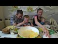 ОМЛЕТ С СЫРОМ  МУКБАНГ | OMELET WITH CHEESE MUKBANG #мукбанг #mukbang