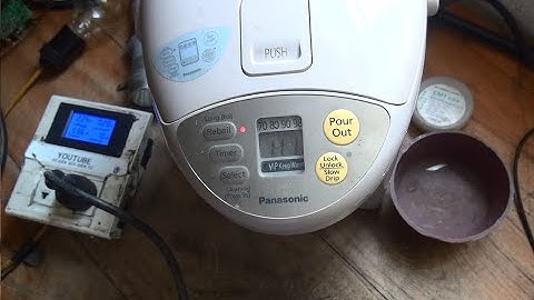 Bình thuỷ Panasonic báo HI nhấp nháy đèn.Hành trình mình phá Pan dị!