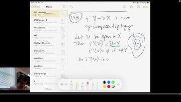 Topology (Homeomorphisms, April 7, 2020)