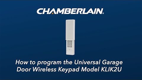 How to Program Chamberlain