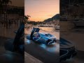 Sapphire Blue Bugatti Flying Over Monaco 😱 The Future of Luxury#youtubeshorts #luxurycars #viral