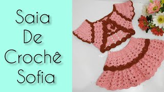 Saia de crochê Sofia para Bebê  - Parte 2 - passo a passo - Nanda Nunes