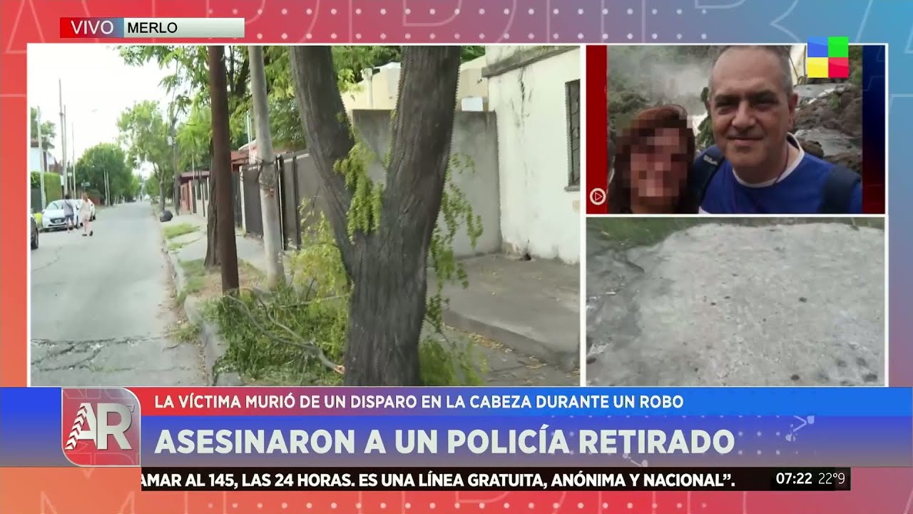 🔴 MERLO: DELINCUENTES ASESINARON A UN POLICÍA RETIRADO