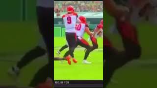 Joe Burrow gets destroyed by Fletcher Cox ￼
