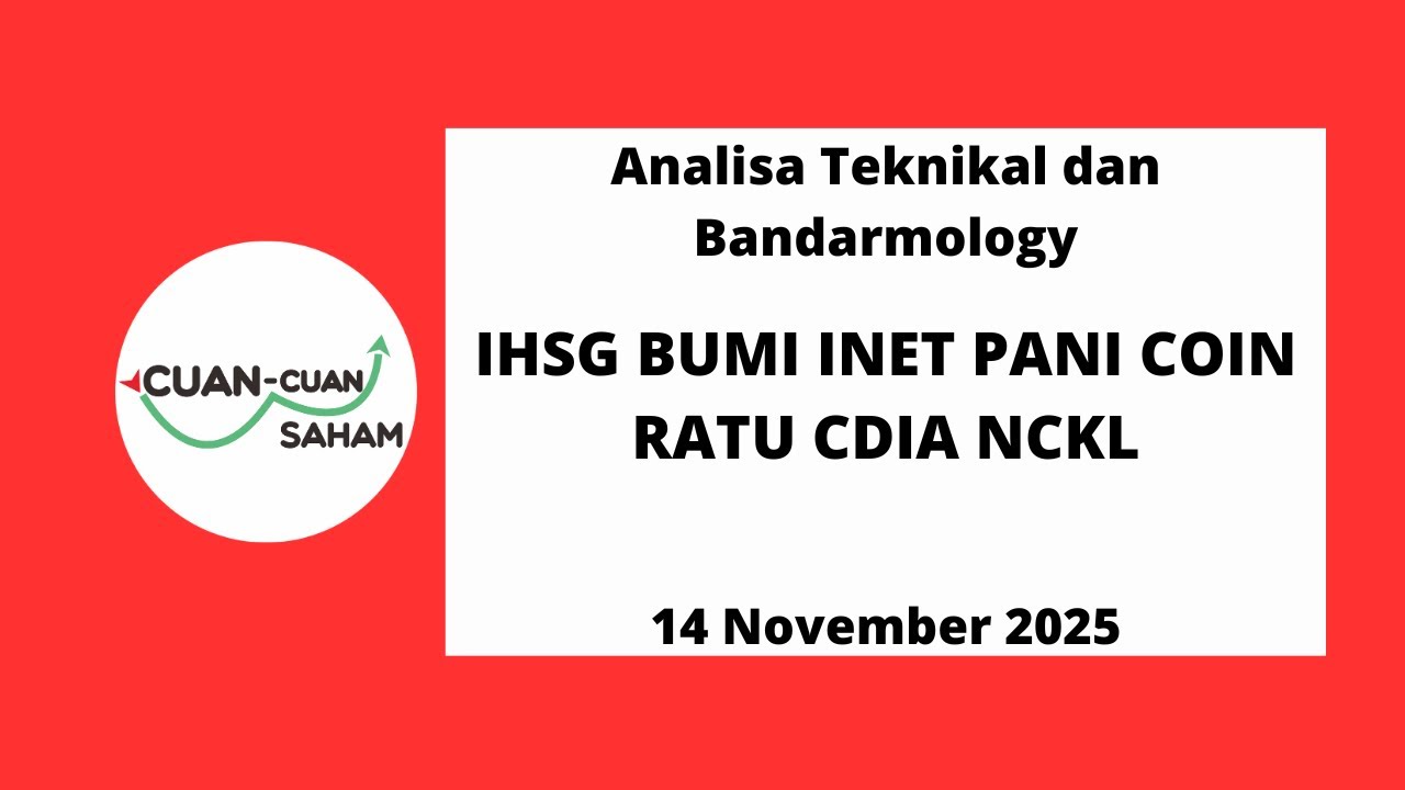 CCS Analisa Teknikal & Bandarmology Saham | IHSG BUMI INET PANI COIN RATU CDIA NCKL