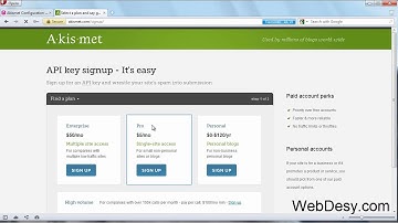 How to install the Akismet plugin for Wordpress - webdesy.com