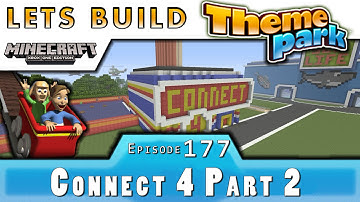 Minecraft :: Lets Build A Theme Park :: Connect 4 Part 2 :: E177