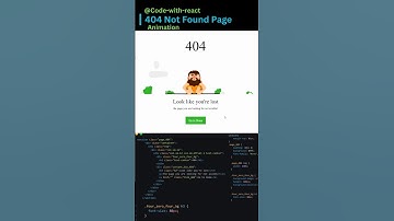 404 Page Not found animation #cssanimation #shorts