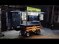 Kabab on wheels bike toyble foodcart with bbq foodcartbusiness momoscart