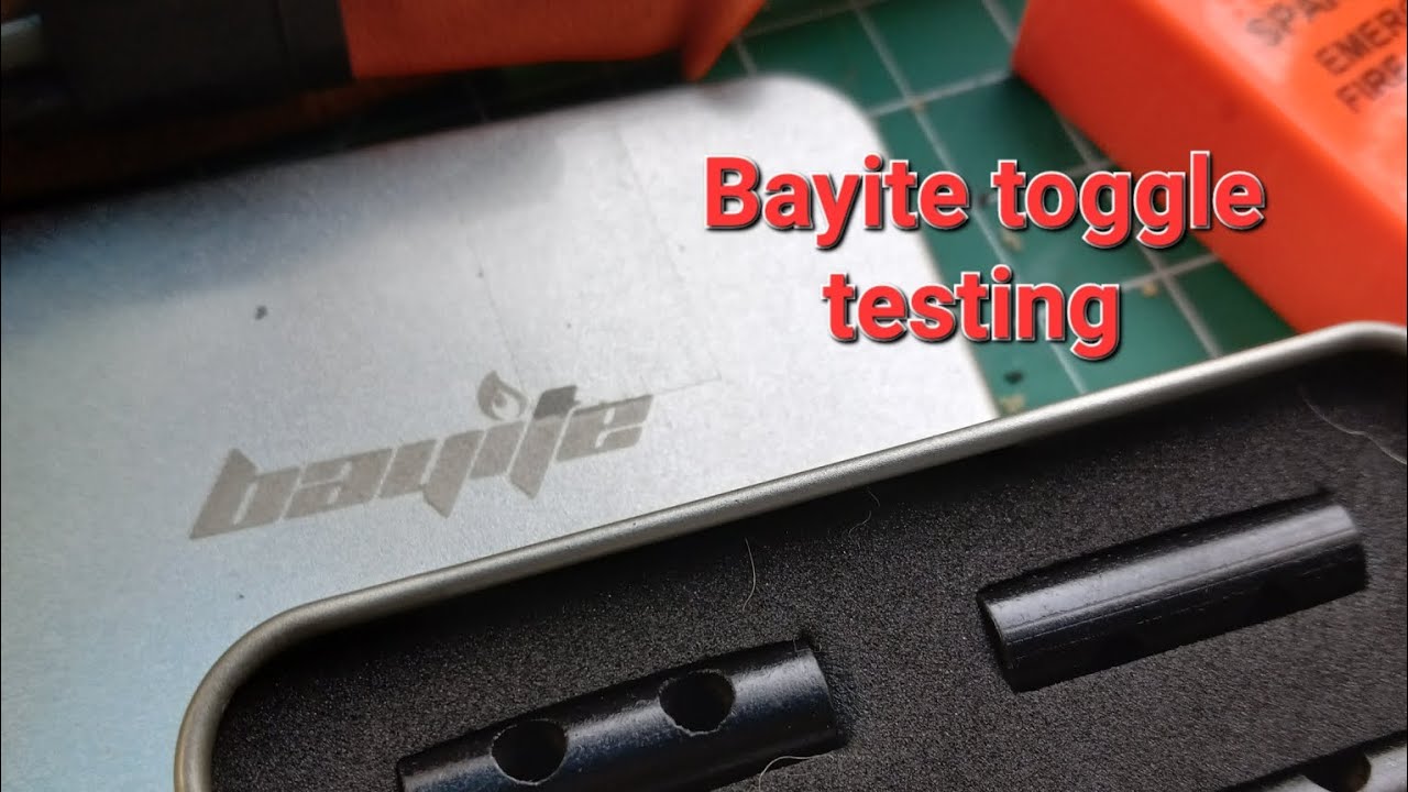 Bayite Ferro rod toggle testing $10 Bayite 6 pack - YouTube