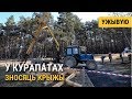 УЖЫВУЮ У Курапатах зносяць крыжы | В Курапатах сносят кресты