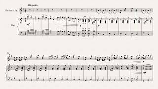 R.Telepnev, Sunday stroll, Clarinet in Bb acompaniament