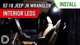 2007-2018 Jeep JK Wrangler Interior LED Kit | Diode Dynamics - YouTube