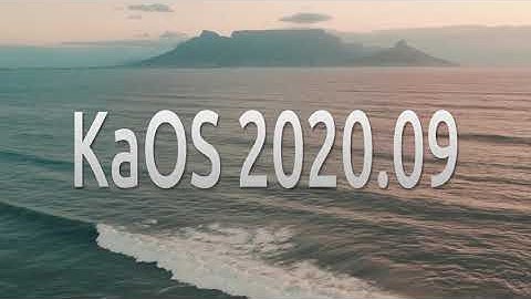 KaOS 2020.09 Run Through