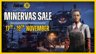 Minerva's Sale in Fallout 76 | 17th November - 19th November