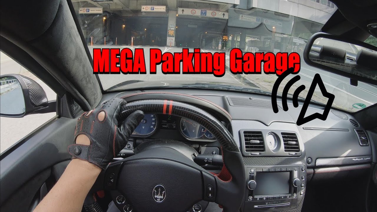 MASERATI QUATTROPORTE GTS POV DRIVE Onboard ||| INSANE SOUND ||| MEGA PARKING GARAGE ||| TUNNEL