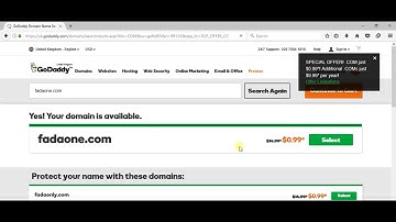 Get a domain from Godaddy  for 1$