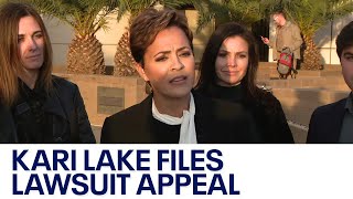Kari Lake files appeal in election lawsuit Content