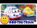 Bob The Train عجلات على سيارة الإسعاف مركبة أغنية فيديو كارتون للأطفال 