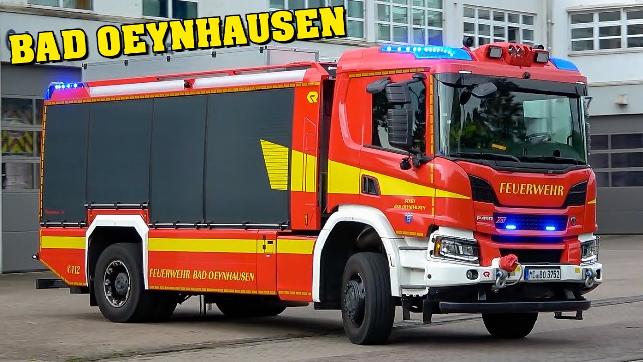 [RÜSTWAGEN] - EINSATZFAHRTEN der Feuerwehr BAD OEYNHAUSEN zu mehreren Einsätzen!