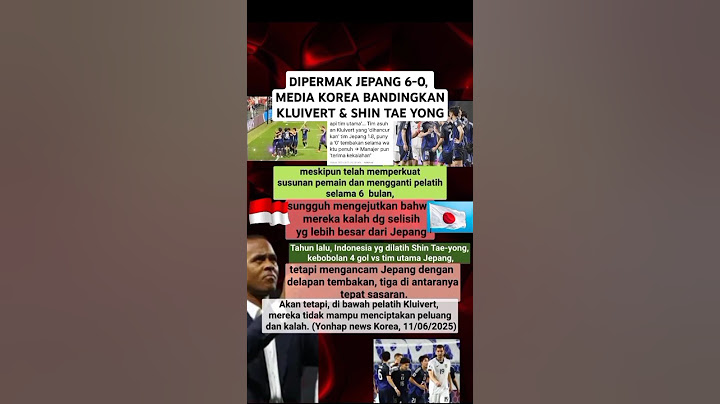 Imbas timnas Indonesia kalah 6-0 vs jepang #shorts