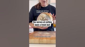 Cutting open sourdough loaves has become a production around the house. I always feel nervous!