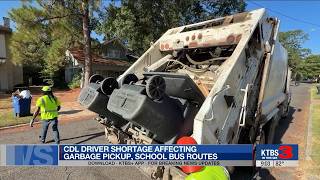 Information CDL driver shortage affecting Shreveport sanitation, Caddo school bus routes News