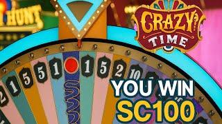 SAYA HANYA BERTARUH "1" PADA CRAZY TIME DAN INI YANG TERJADI.....