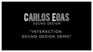 Interaction Sound Design Demo