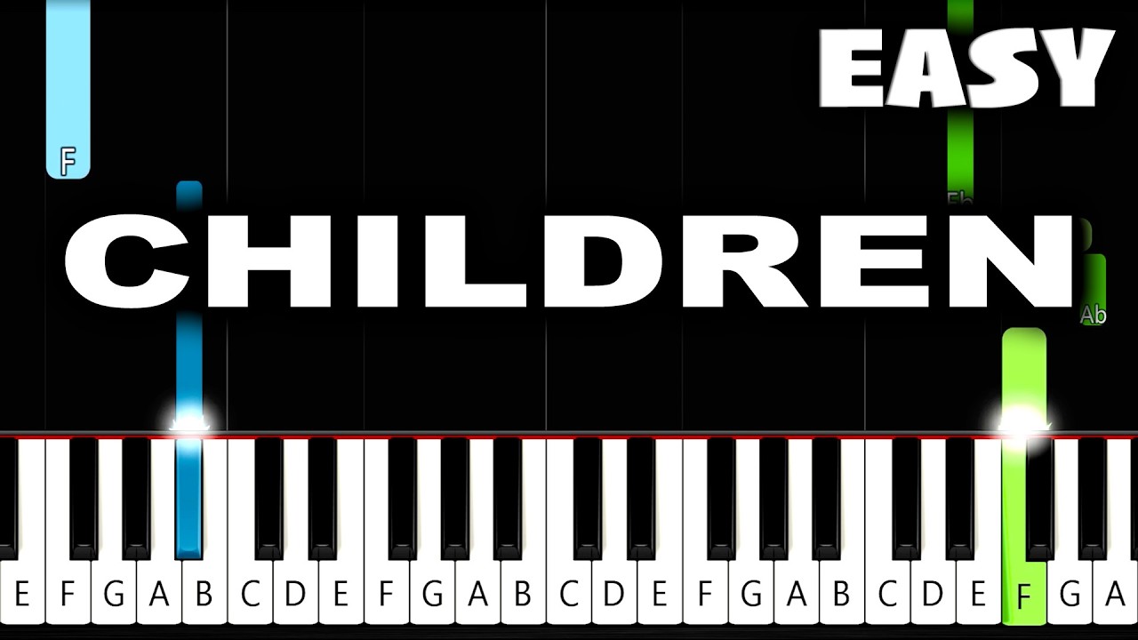 Robert Miles - Children - EASY Piano Tutorial