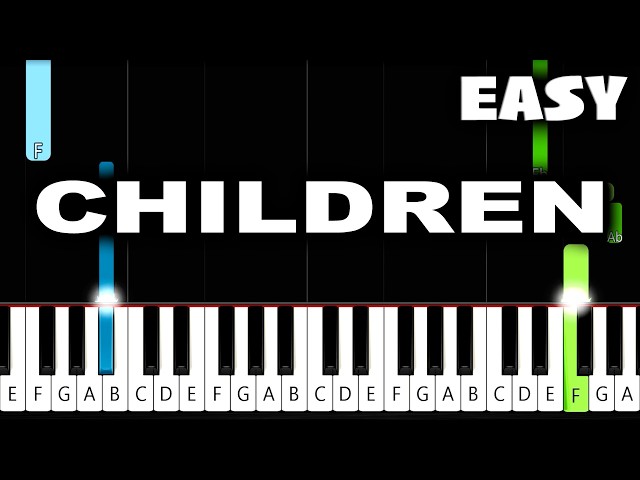 Robert Miles - Children - EASY Piano Tutorial