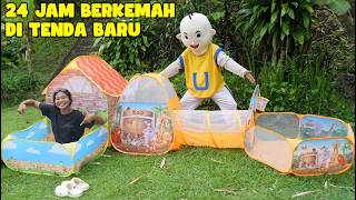 24 HOURS CAMPING IN A ZOO TENT?!