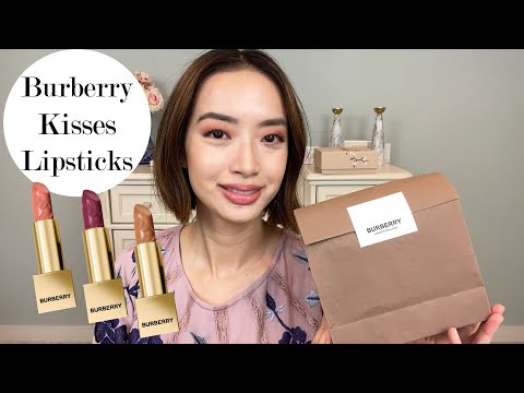 Video: Burberry Kisses Gloss Nr. 97 Plūmju rozā pārskats