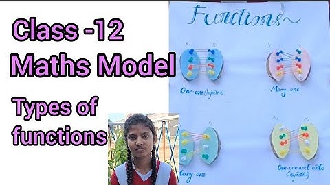 Types of functions ll One -One ll onto ll into ll Many-one ll Class 12 Mathematics activity NCERT