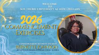 Southern University At New Orleans Spring Commencement 2026