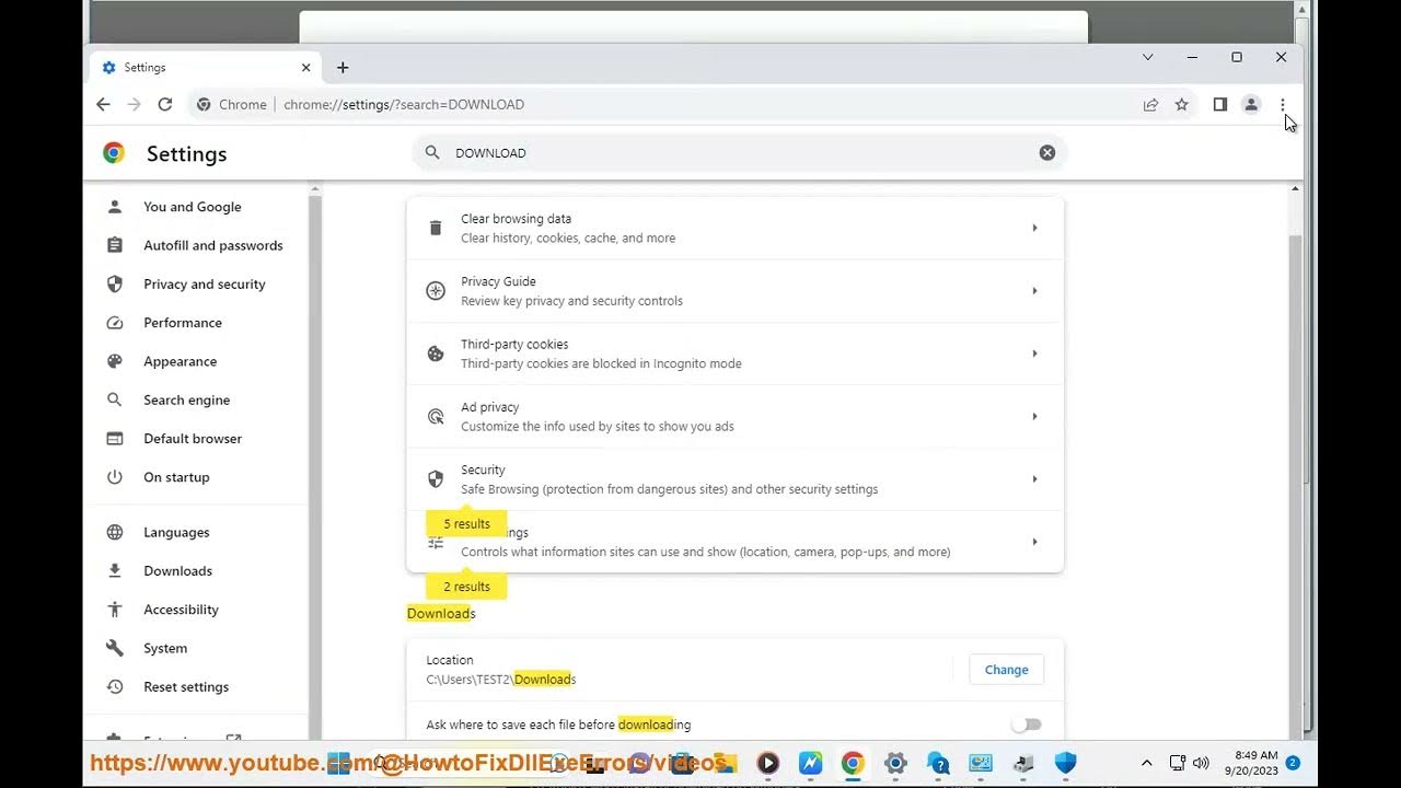 Fix google chrome crashes or freezes when downloading a file youtube