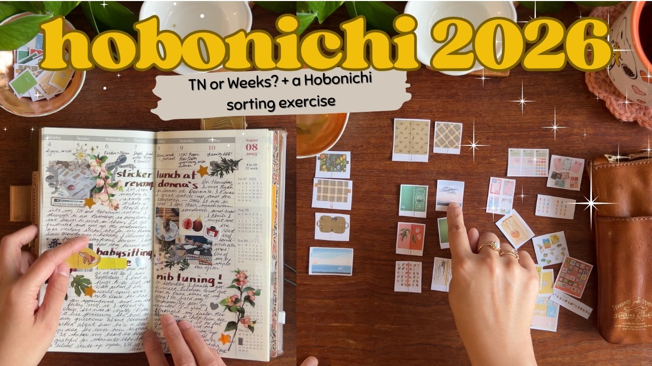 ✨ Hobonichi 2026: talking myself out of buying everything (again) | cozy planner chat
