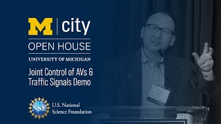 Remote Testing of Joint Control of AVs and Traffic Signals Demonstration — Mcity 2.0 Open House