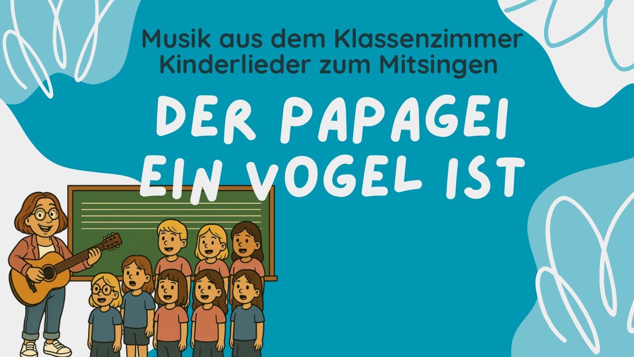 Schãne Der Papagei Ein Vogel Ist Text Bild
